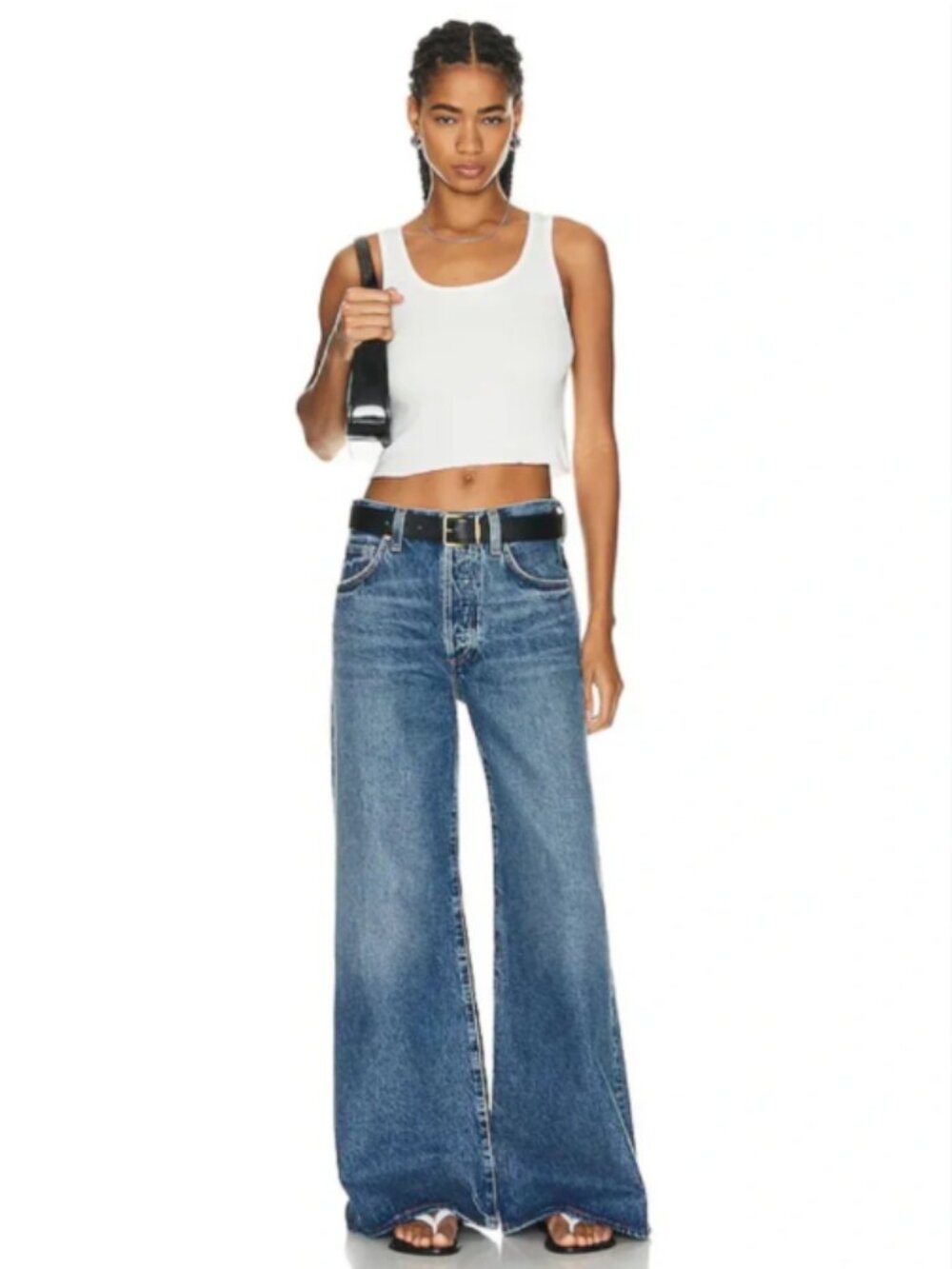 Citizens Of Humanity Beverly Slouch Boot Wide Leg in Corsage Blue Jeans Size 26